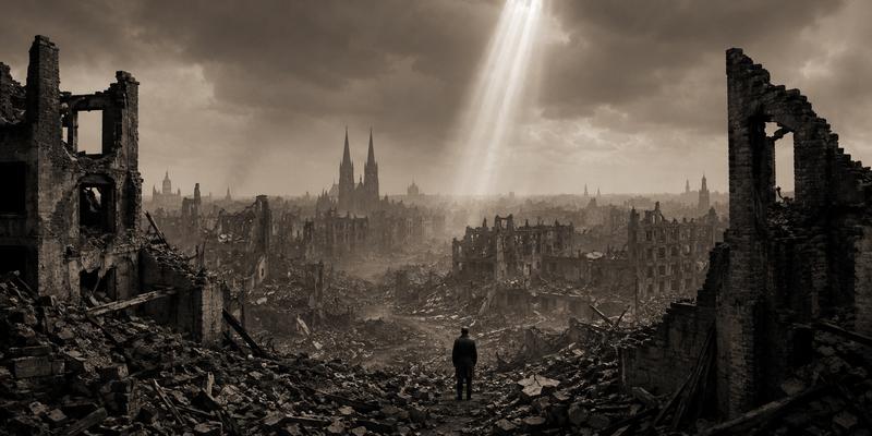 WWII devastation — Germany's bid for continental hegemony in ruins