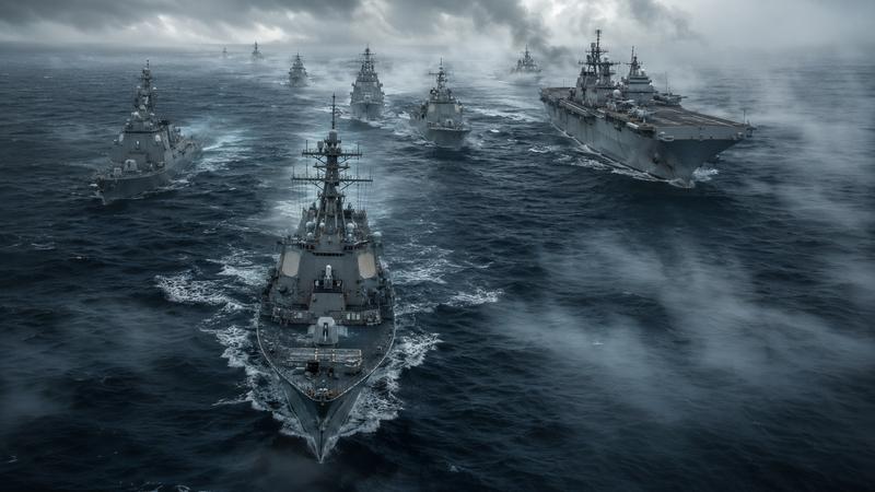 Modern warships in formation — China now operates the world's largest navy by hull count